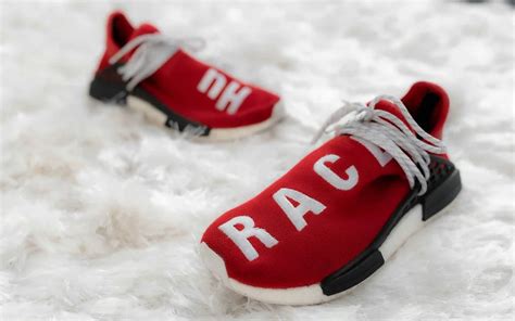 adidas human race red real vs fake|How To Spot Real Vs. Fake Pharrell Williams Human Race NMD.